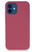 Mey İthalat® iPhone 12 Kılıf Lansman Legant Silikon - Fuşya