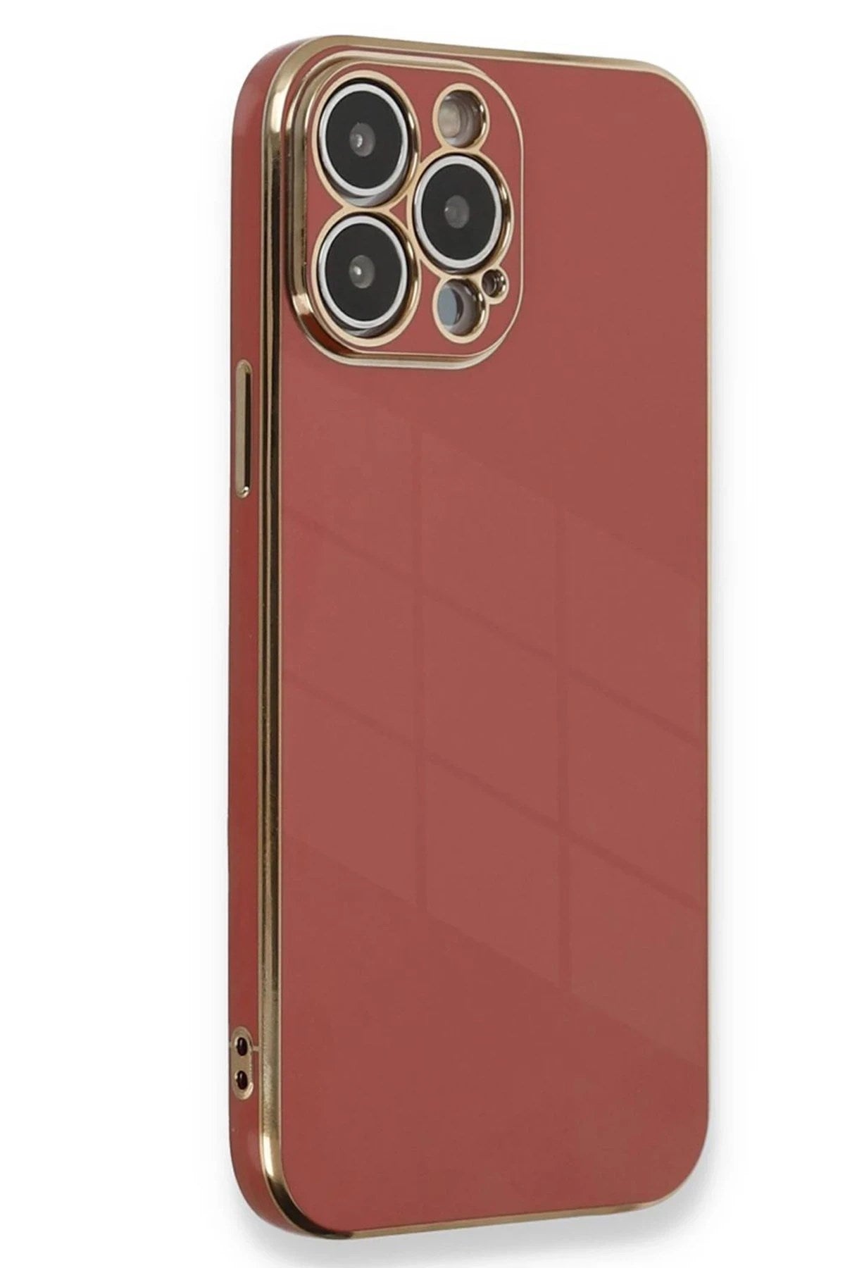 Mey İthalat® iPhone 15 Pro Kılıf Volet Silikon - Kırmızı