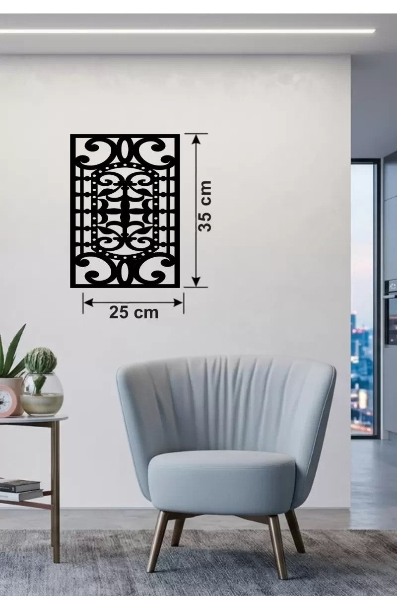 Mey İthalat® Osmanlı Motifli Dekoratif Ahşap Duvar Tablosu - 25x35 cm Lazer Kesim