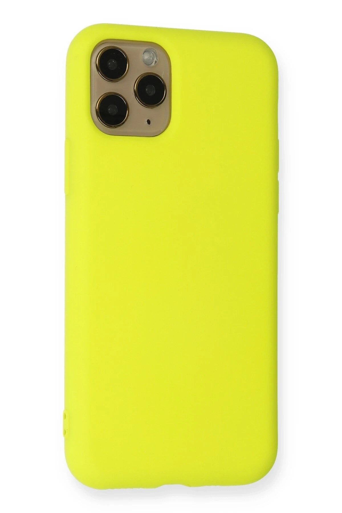 Mey İthalat® iPhone 11 Pro Kılıf Nano içi Kadife Silikon - Sarı
