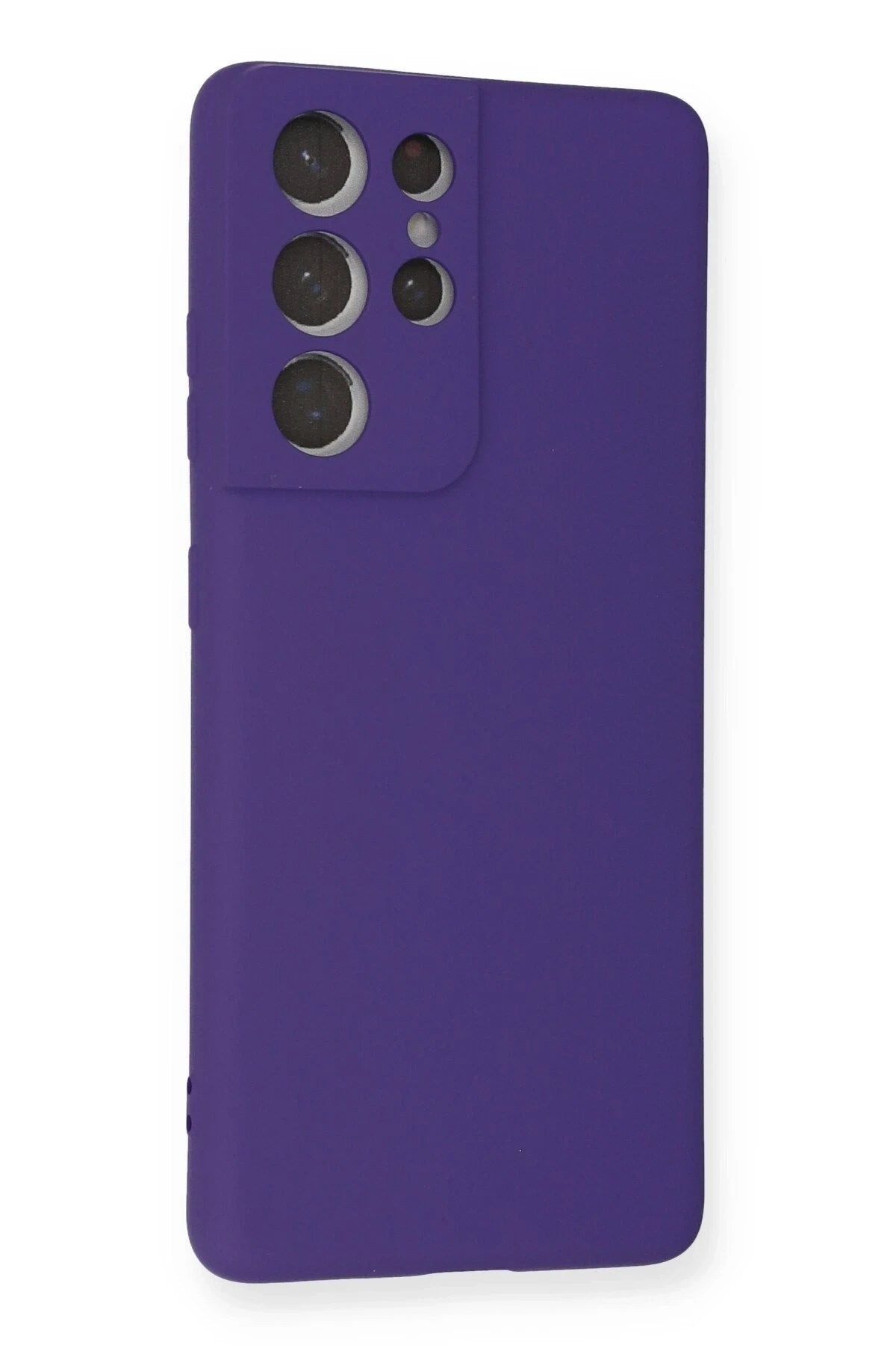 Mey İthalat® Samsung Galaxy S21 Ultra Kılıf Nano içi Kadife Silikon - Mor