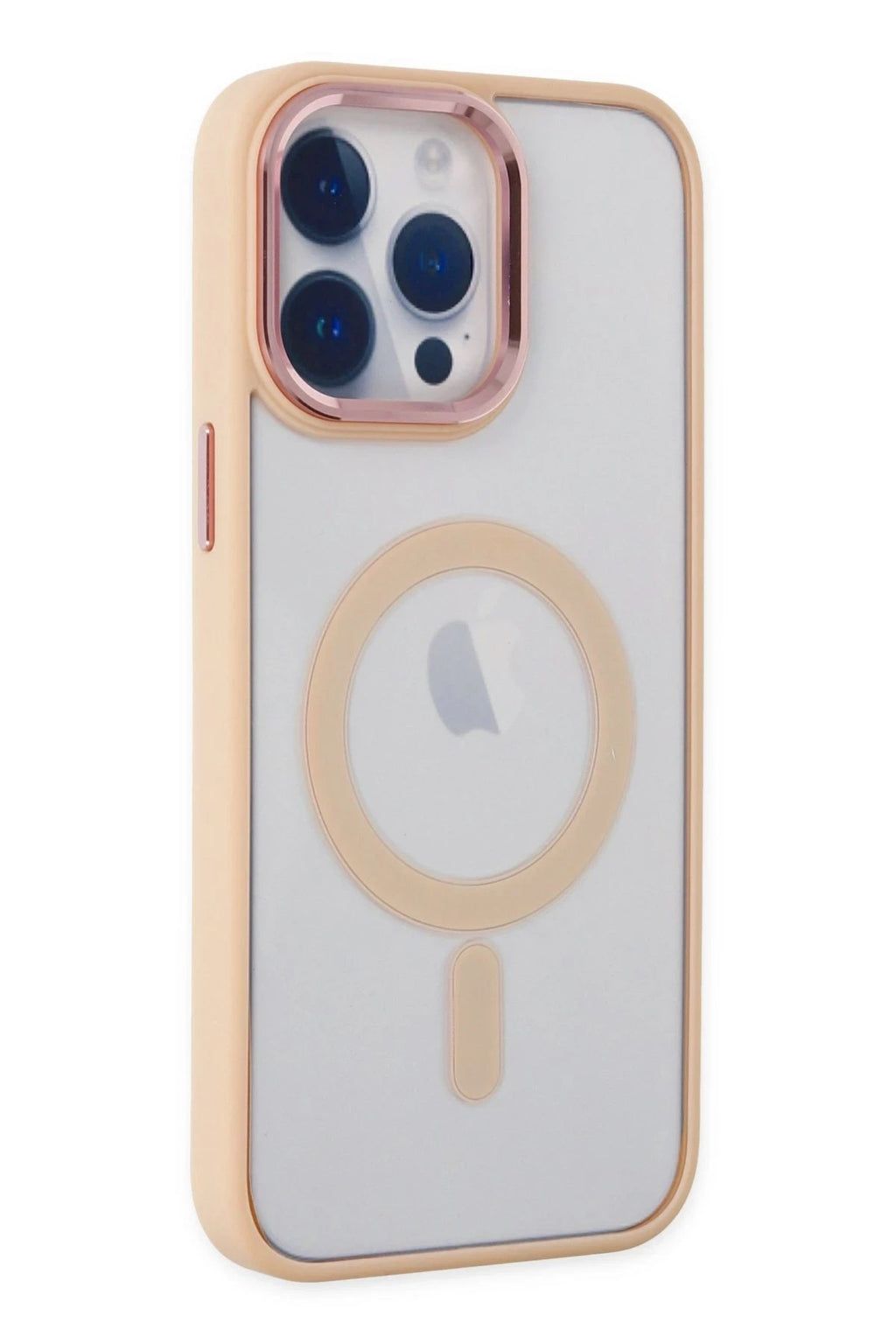 Mey İthalat® iPhone 14 Pro Kılıf Room Magneticsafe Silikon - Pudra
