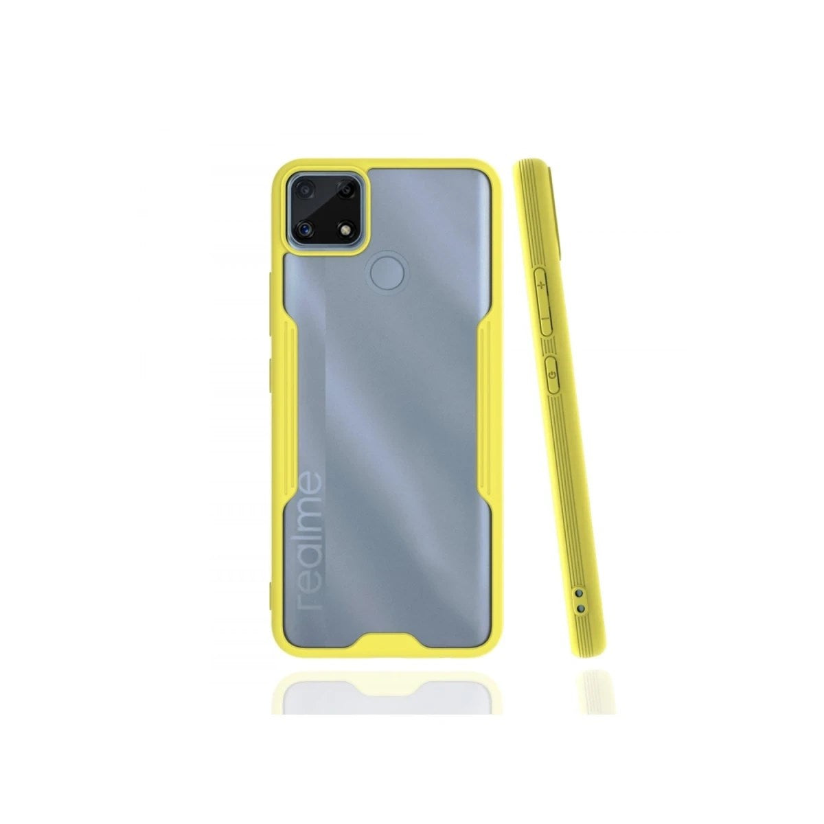 Mey İthalat® Realme C25 Kılıf Platin Silikon - Sarı