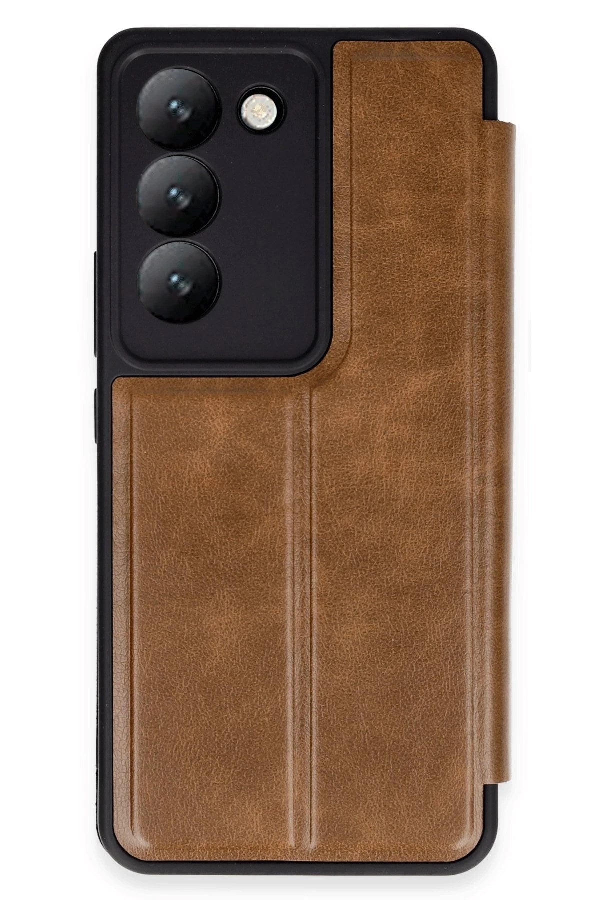Mey İthalat® Vivo V30 Lite 4G Kılıf Flip Cover - Taba