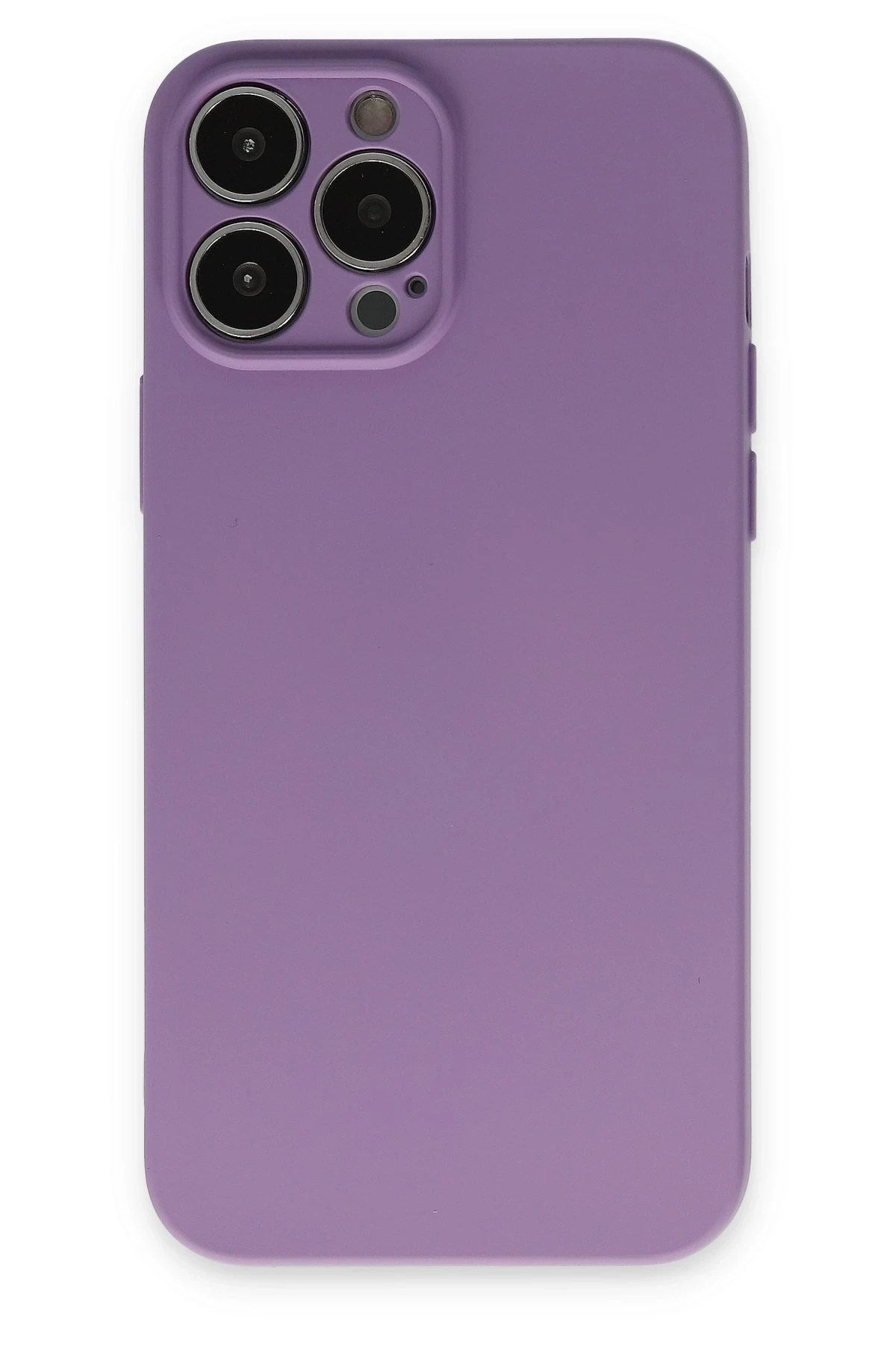 Mey İthalat® iPhone 13 Pro Kılıf Nano içi Kadife Silikon - Koyu Lila