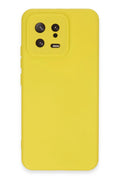 Mey İthalat® Mi 13 Kılıf Nano içi Kadife Silikon - Sarı