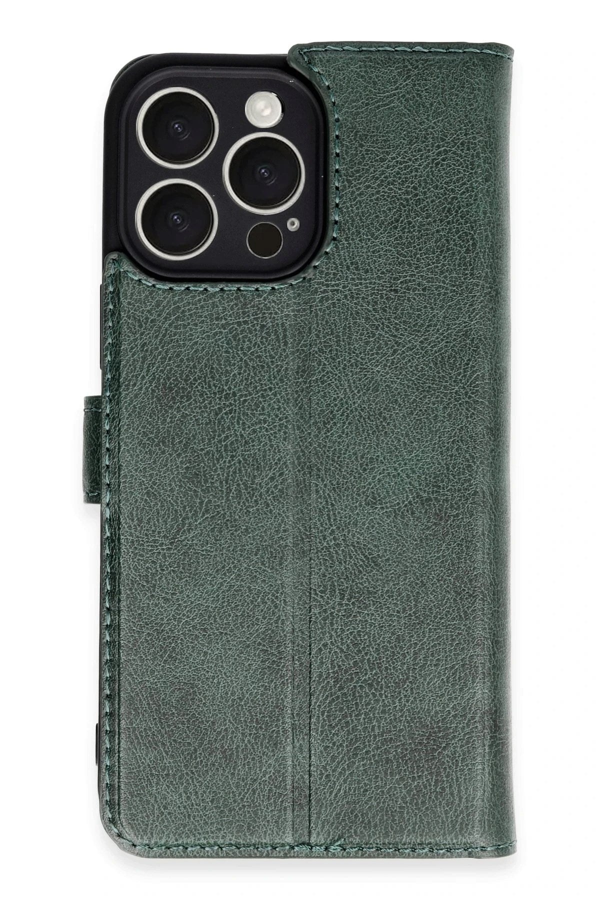 Mey İthalat® iPhone 16 Pro Max Kılıf Trend S Plus Kapaklı Kılıf - Yeşil