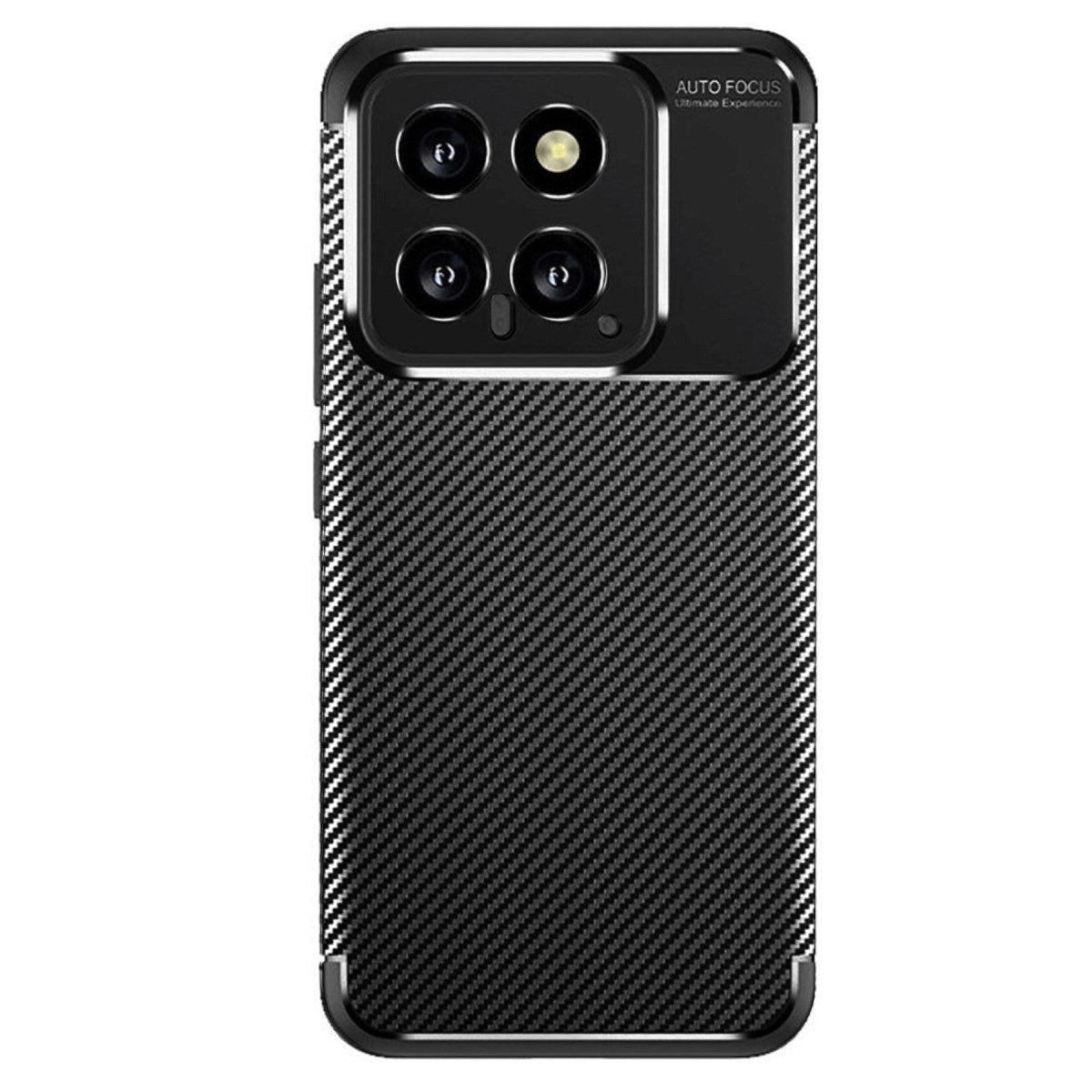 Mey İthalat® Mi 14T Kılıf Auto Focus Karbon Kapak - Siyah