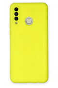 Mey İthalat® Huawei P30 Lite Kılıf Nano içi Kadife Silikon - Sarı
