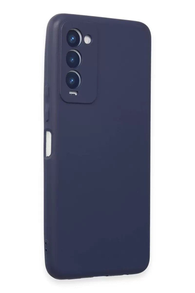 Mey İthalat® Tecno Camon 18 Kılıf First Silikon - Lacivert