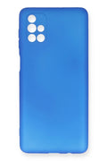 Mey İthalat® Samsung Galaxy M51 Kılıf First Silikon - Mavi