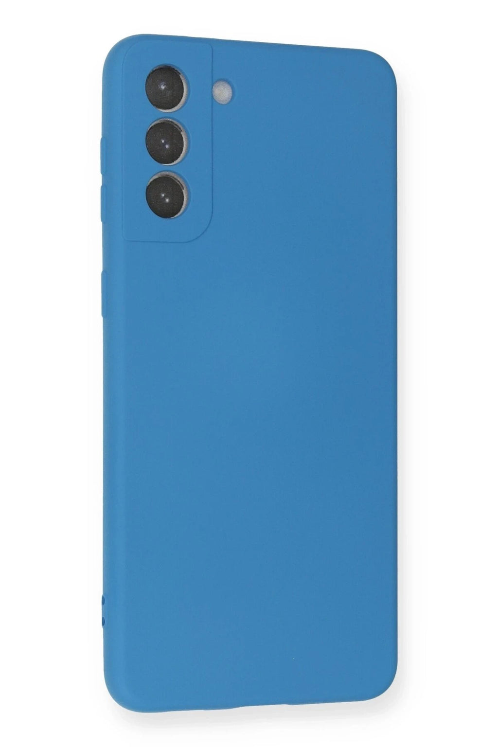 Mey İthalat® Samsung Galaxy S21 Plus Kılıf Nano içi Kadife Silikon - Mavi
