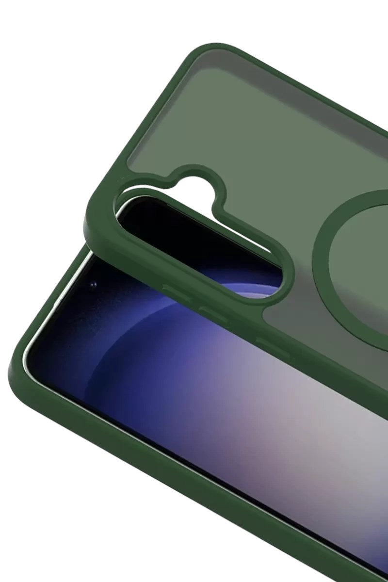 Mey İthalat® Samsung Galaxy S25 FE Jota Magsafe Kapak - Koyu Yeşil