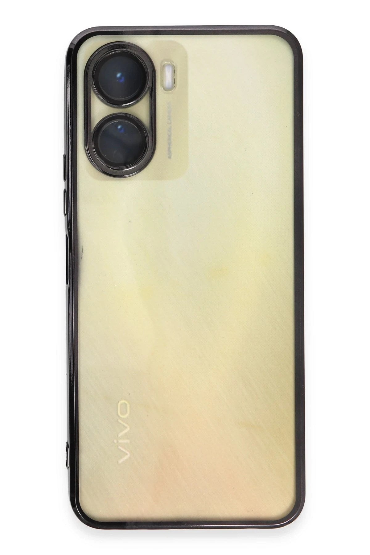 Mey İthalat® Vivo Y16 Kılıf Lensli Silikon - Siyah