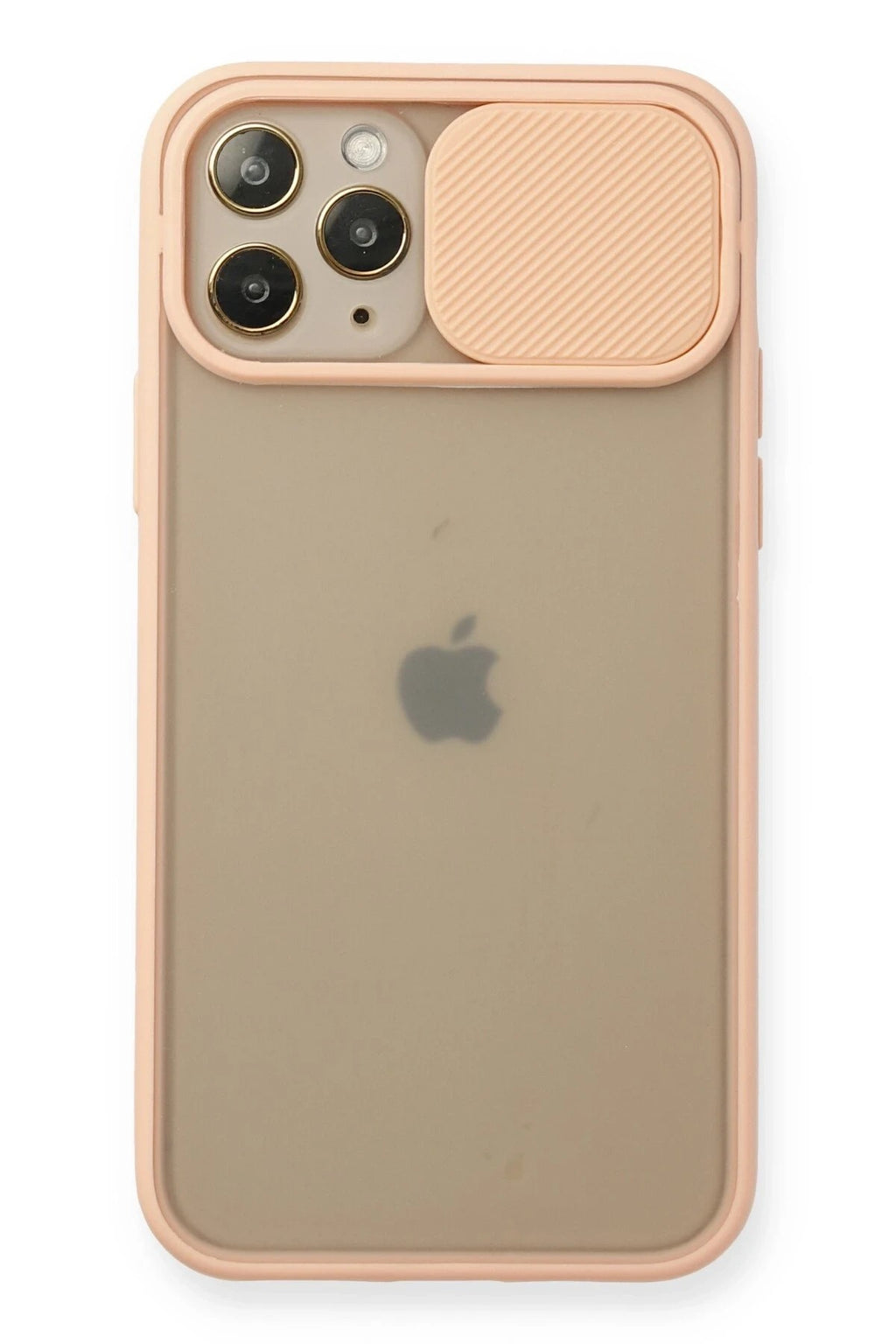 Mey İthalat® iPhone 11 Pro Kılıf Palm Buzlu Kamera Sürgülü Silikon - Pembe