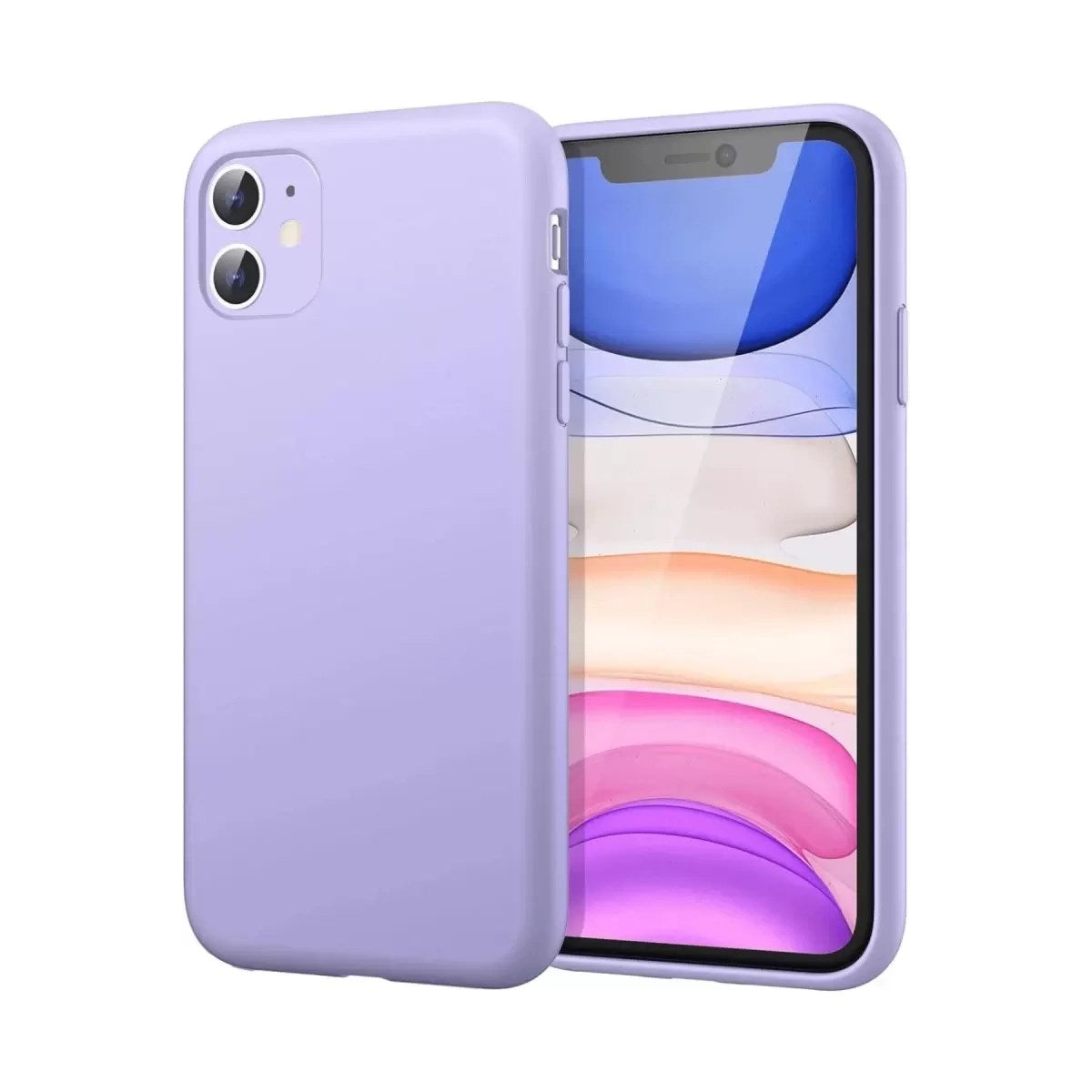 Mey İthalat® iPhone 11 Kılıf First Silikon - Lila
