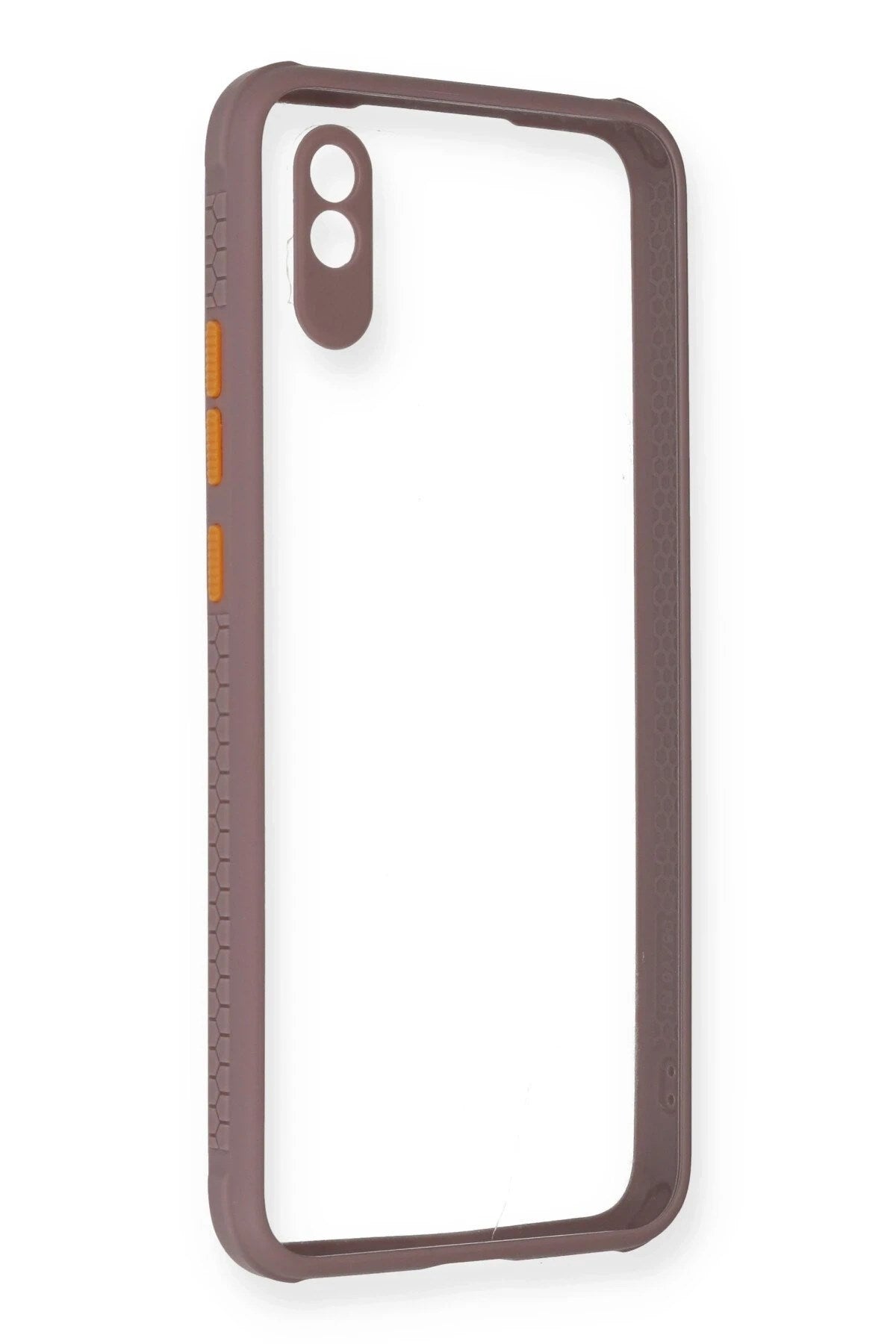 Mey İthalat® Redmi 9A Kılıf Miami Şeffaf Silikon - Açık Mor