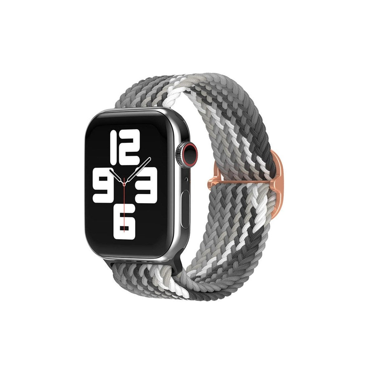 Mey İthalat® Watch 22mm Star Kordon - Gri-Siyah