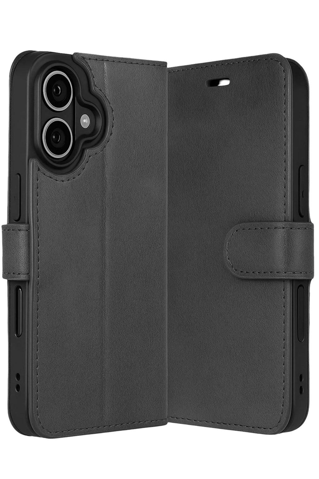 Mey İthalat® iPhone 17 Trend S Plus Kapaklı Kılıf - Siyah