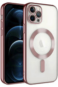Mey İthalat® iPhone 14 Pro Max Kılıf Kross Magneticsafe Kapak - Rose