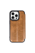 Mey İthalat® iPhone 15 Pro Max Kılıf Flip Cover - Taba