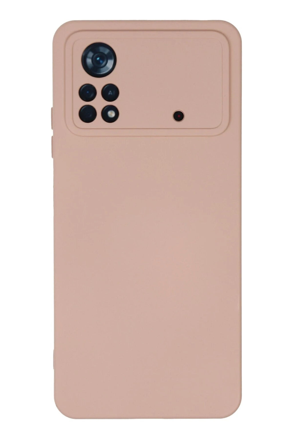 Mey İthalat® Poco X4 Pro 5G Kılıf Nano içi Kadife Silikon - Pudra