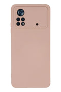 Mey İthalat® Poco X4 Pro 5G Kılıf Nano içi Kadife Silikon - Pudra