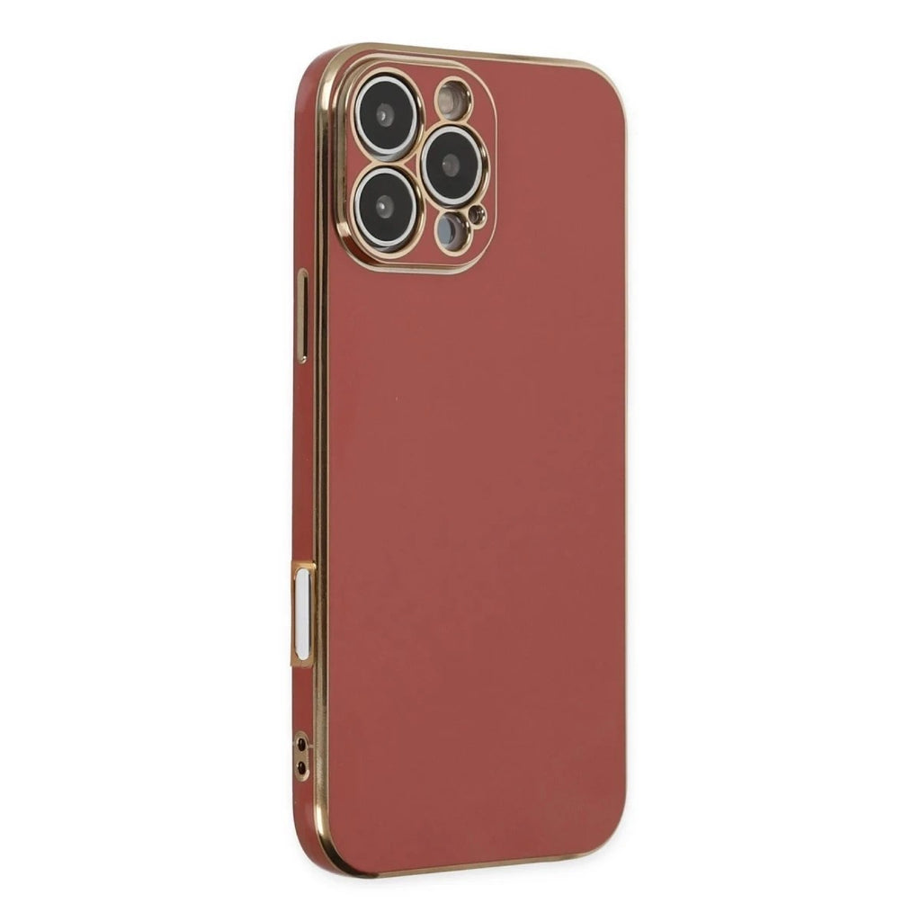 Mey İthalat® iPhone 16 Pro Max Kılıf Volet Silikon - Kırmızı