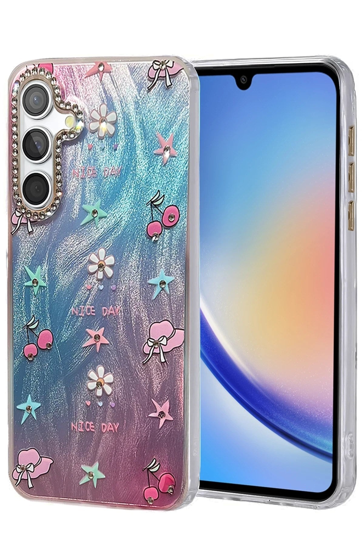 Mey İthalat® Samsung Galaxy A34 5G Kılıf Blade Aynalı Desenli Kapak - Desen 4