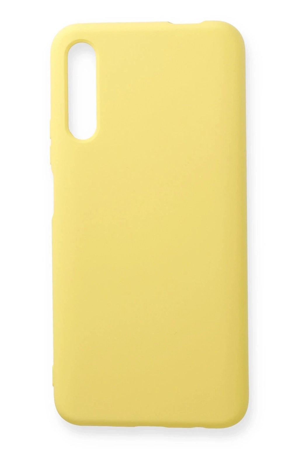 Mey İthalat® Huawei P Smart Pro / Y9S Kılıf Nano içi Kadife Silikon - Sarı