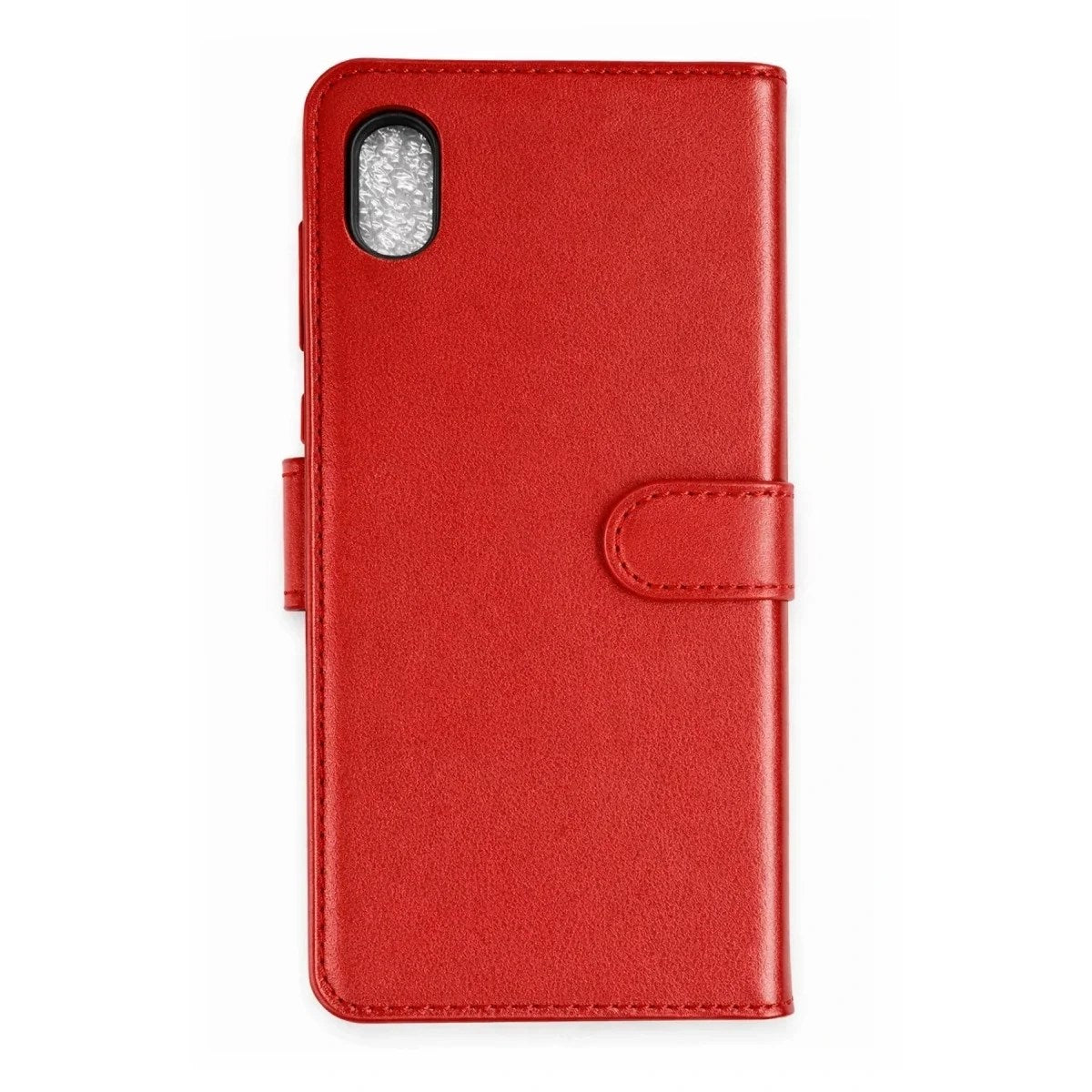 Mey İthalat® iPhone XS Max Trend S Plus Kapaklı Kılıf - Kırmızı