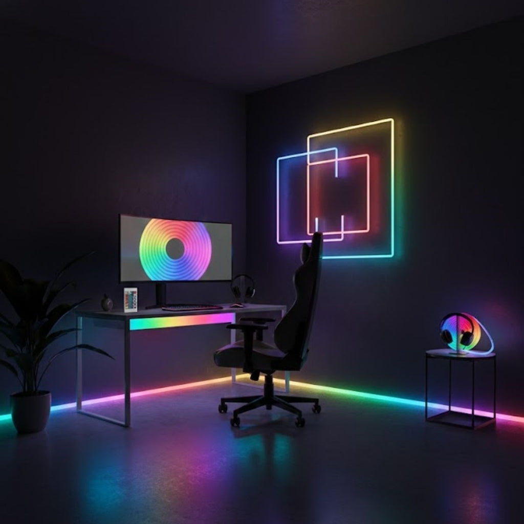 3 Metre Neon LED Işık – Esnek Dekoratif Ortam ve Oda Aydınlatması