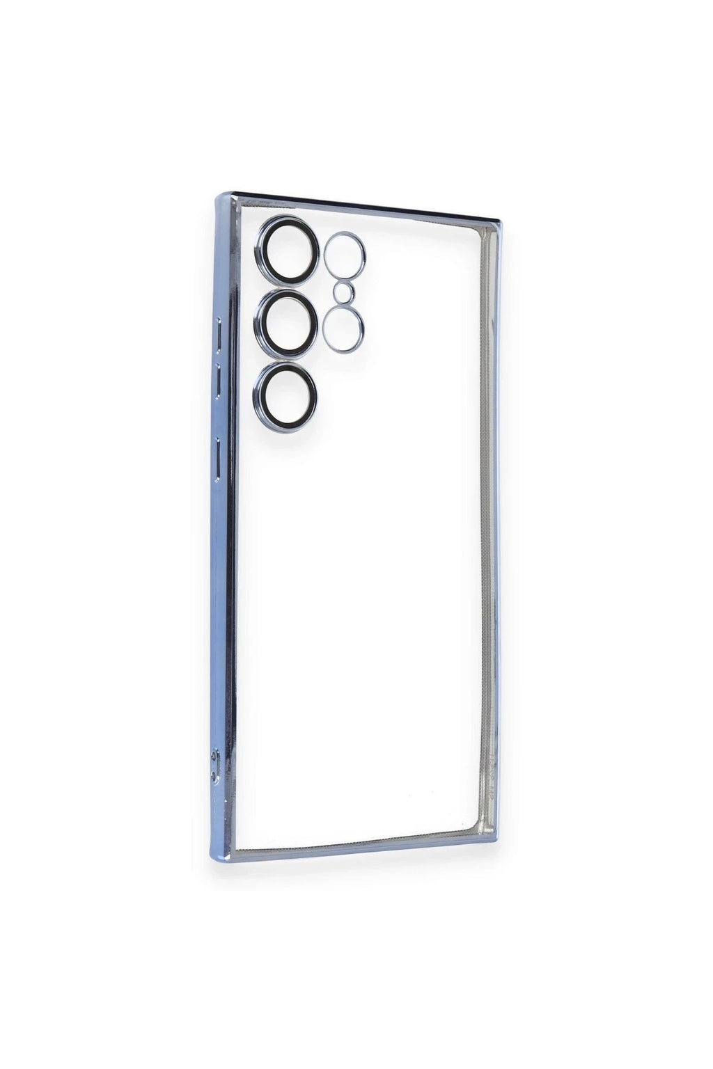 Mey İthalat® Samsung Galaxy S23 Ultra Kılıf Lensli Silikon - Açık Mavi