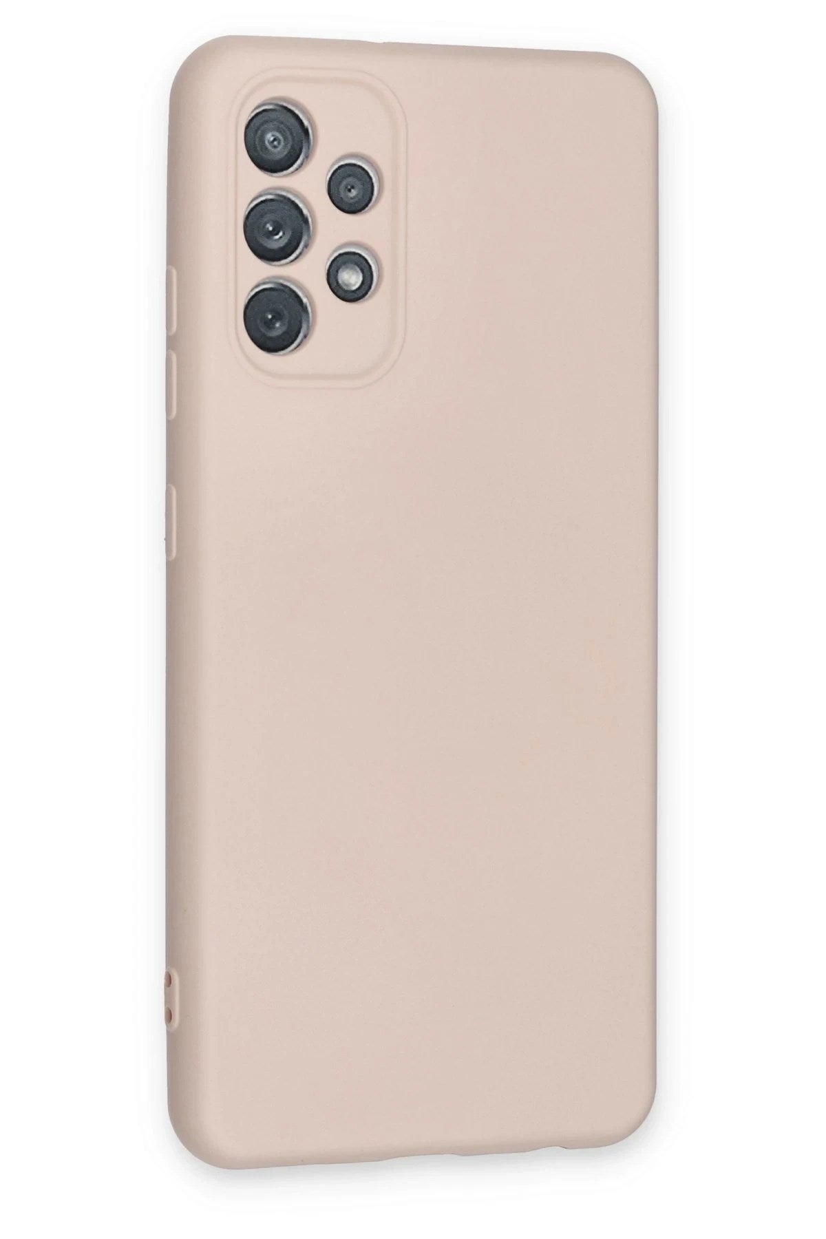 Mey İthalat® Samsung Galaxy A72 Kılıf Nano içi Kadife Silikon - Pudra