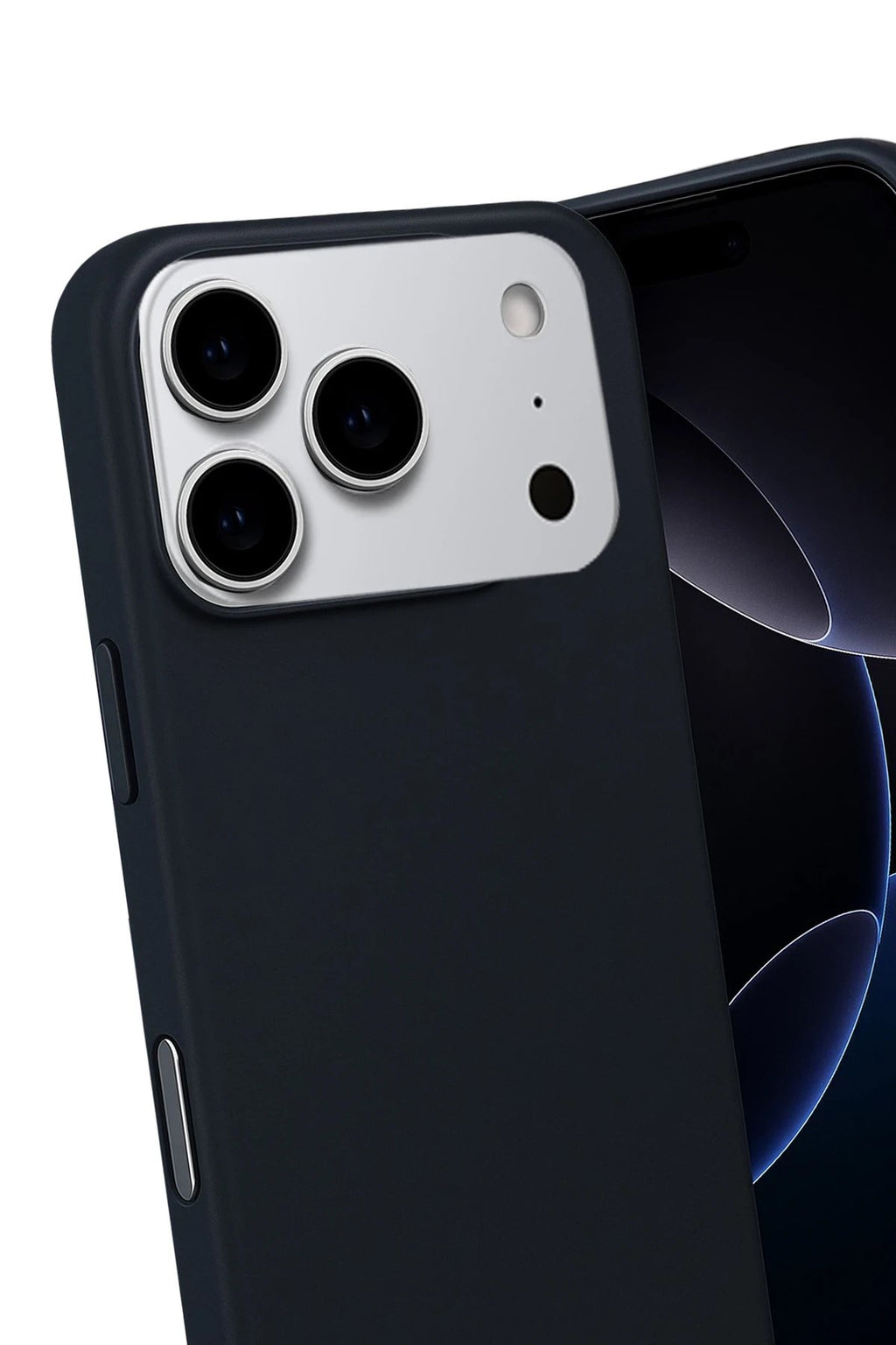 Mey İthalat® iPhone 17 Pro Nano içi Kadife Silikon - Siyah