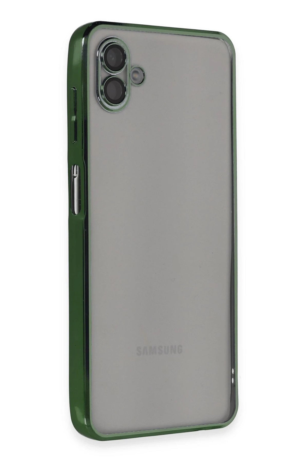 Mey İthalat® Samsung Galaxy A04 Kılıf Lensli Silikon - Yeşil