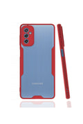 Mey İthalat® Samsung Galaxy M52 5G Kılıf Platin Silikon - Kırmızı