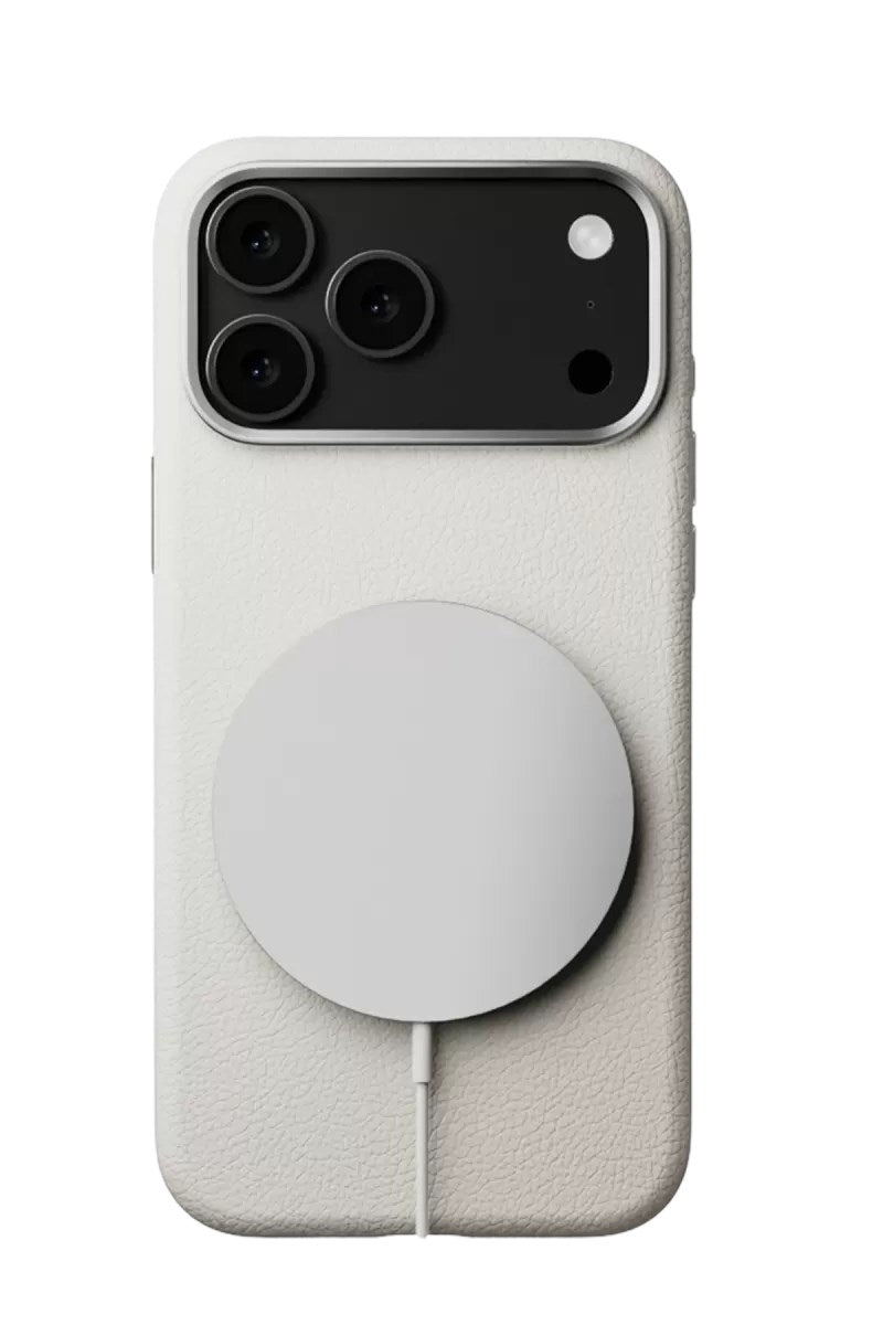 Mey İthalat® iPhone 17 Pro Wonder Deri Magsafe Kapak - Beyaz