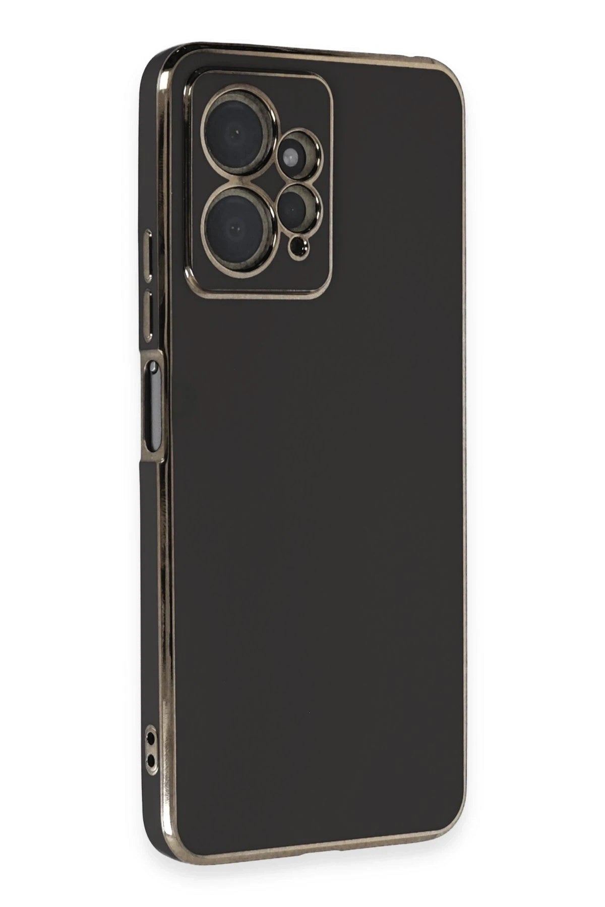 Mey İthalat® Redmi Note 12 4G Kılıf Volet Silikon - Siyah