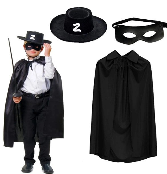 Mey İthalat® Pelerini Şapkası ve Maske Seti Çocuk Boy