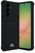 Mey İthalat® Samsung Galaxy A56 Kılıf Kelvin Kartvizitli Silikon - Siyah