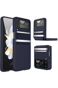 Mey İthalat® Samsung Galaxy Z Flip 4 Kılıf Belt Flip Kapak - Lacivert