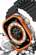 Mey İthalat® Watch Ultra 49mm Alüminyum Kasa Cam Ekran Koruyucu - Turuncu