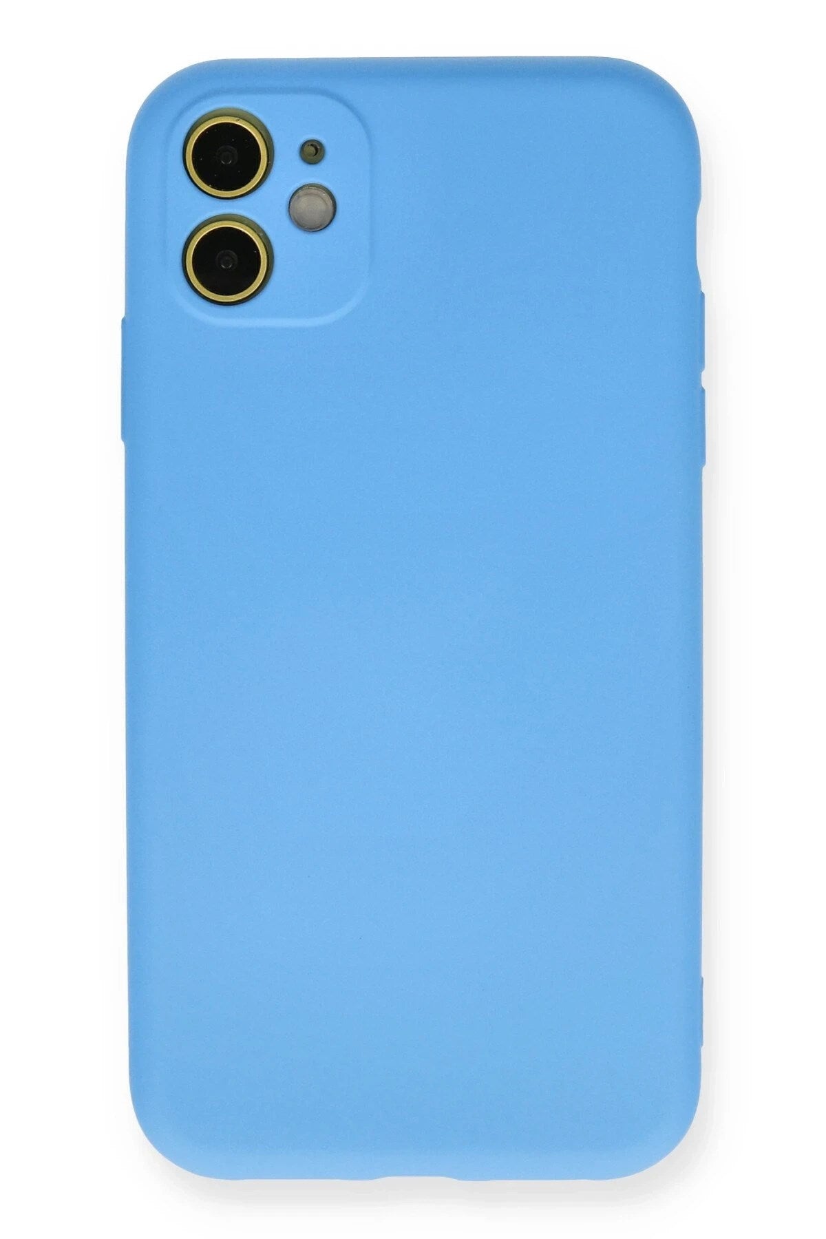 Mey İthalat® iPhone 11 Kılıf Nano içi Kadife Silikon - Mavi
