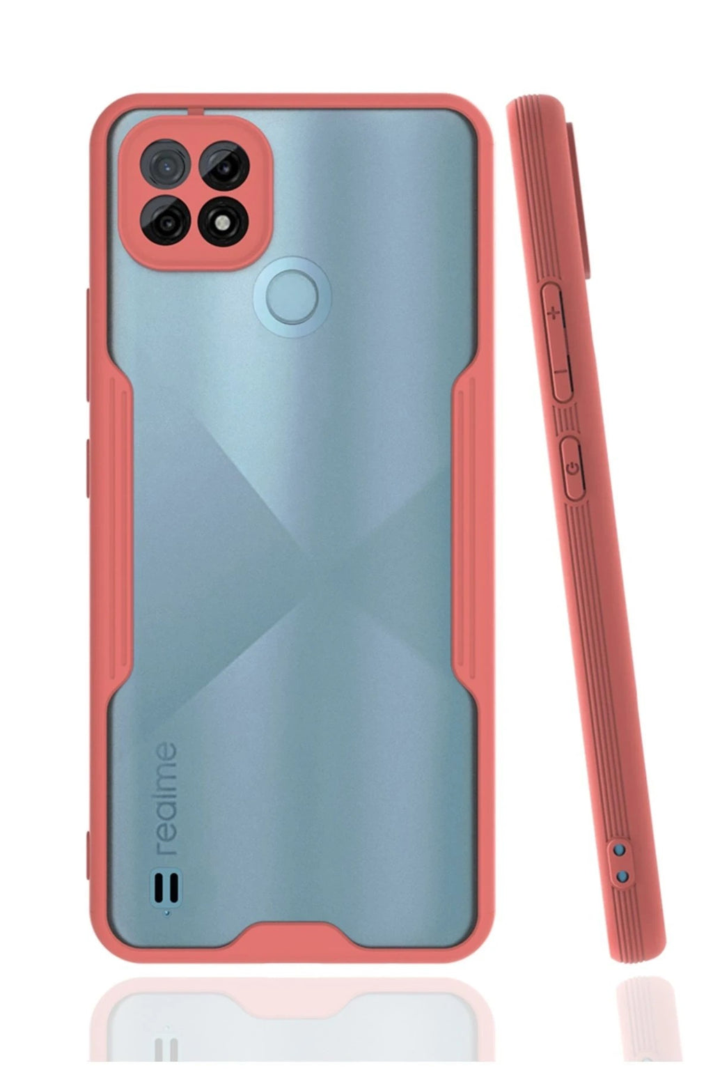 Mey İthalat® Realme C21 Kılıf Platin Silikon - Pembe
