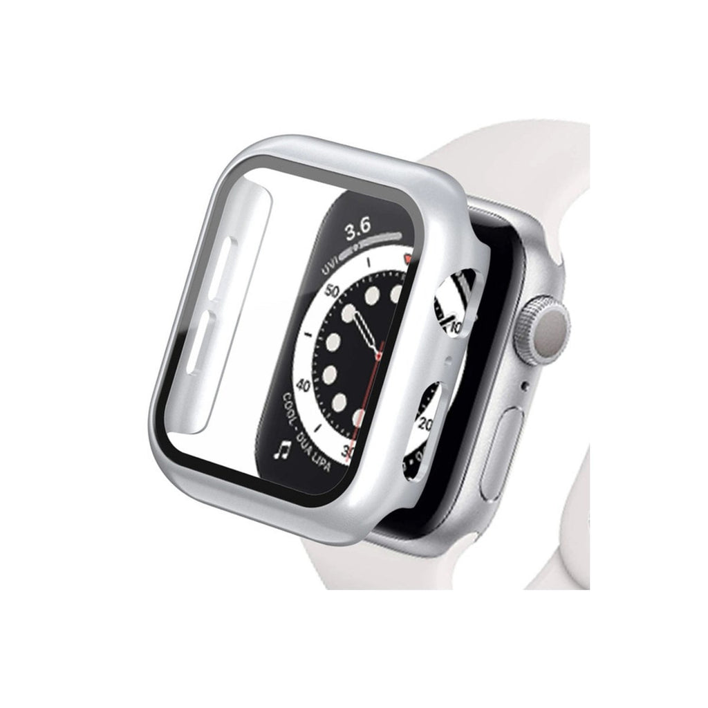 Mey İthalat® Watch Ultra 49mm Camlı Kasa Ekran Koruyucu - Gümüş