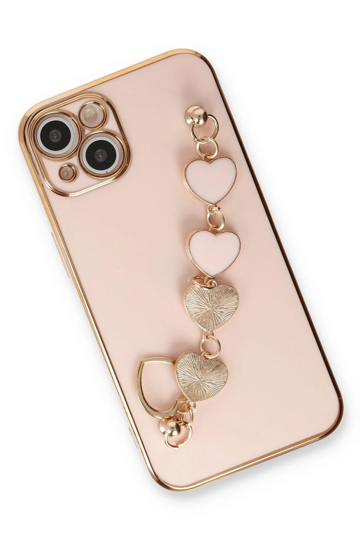 Mey İthalat® iPhone 14 Plus Kılıf Esila Silikon - Pudra