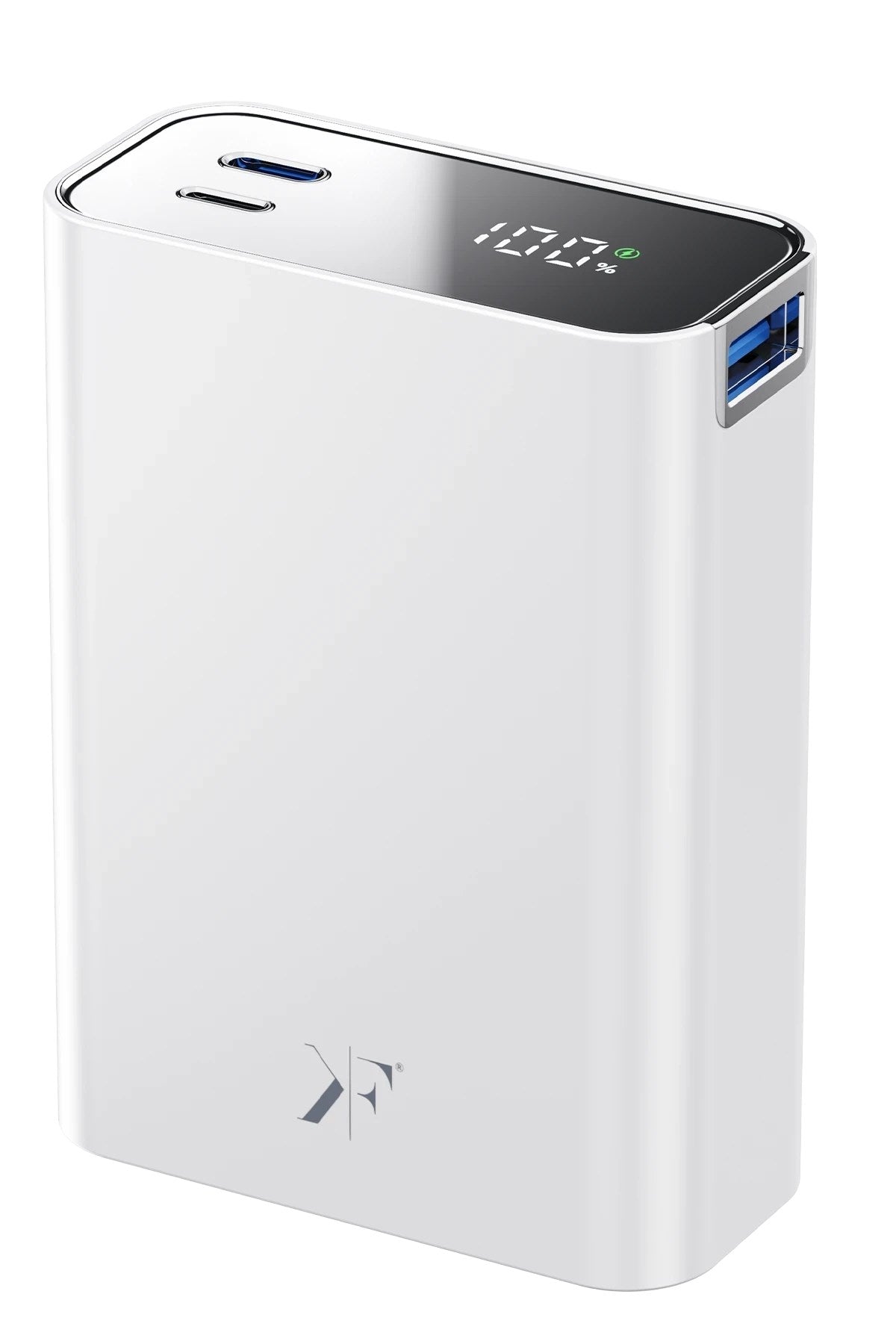 Mey İthalat® PW501 20.000 mAh Dijital Göstergeli 2 Adet 45W Type-C ve 22.5W USB Çıkışlı Şarj PD Hızlı Şarj Powerbank - Beyaz