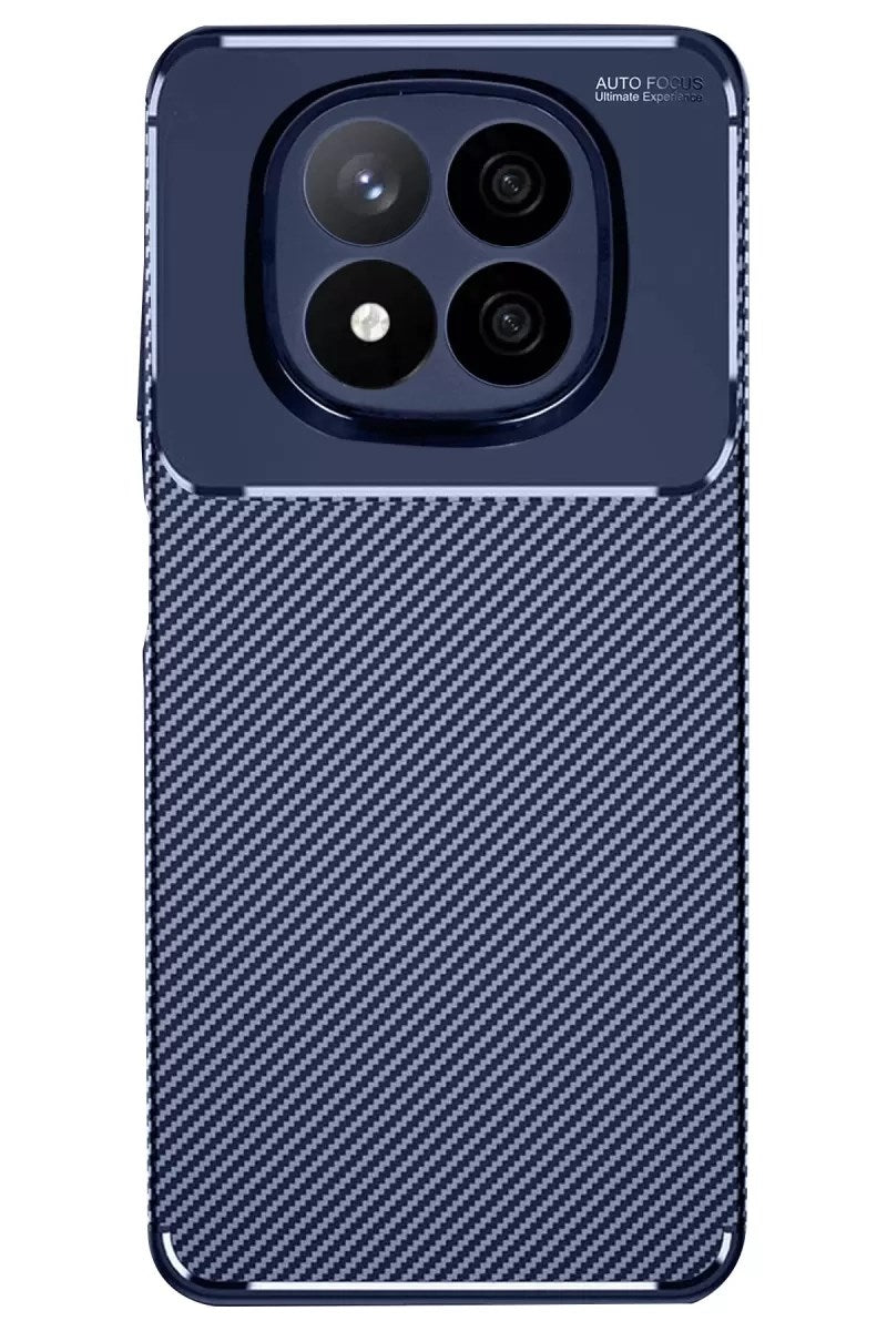 Mey İthalat® Redmi Note 14 Pro 4G Kılıf Auto Focus Karbon Kapak - Lacivert
