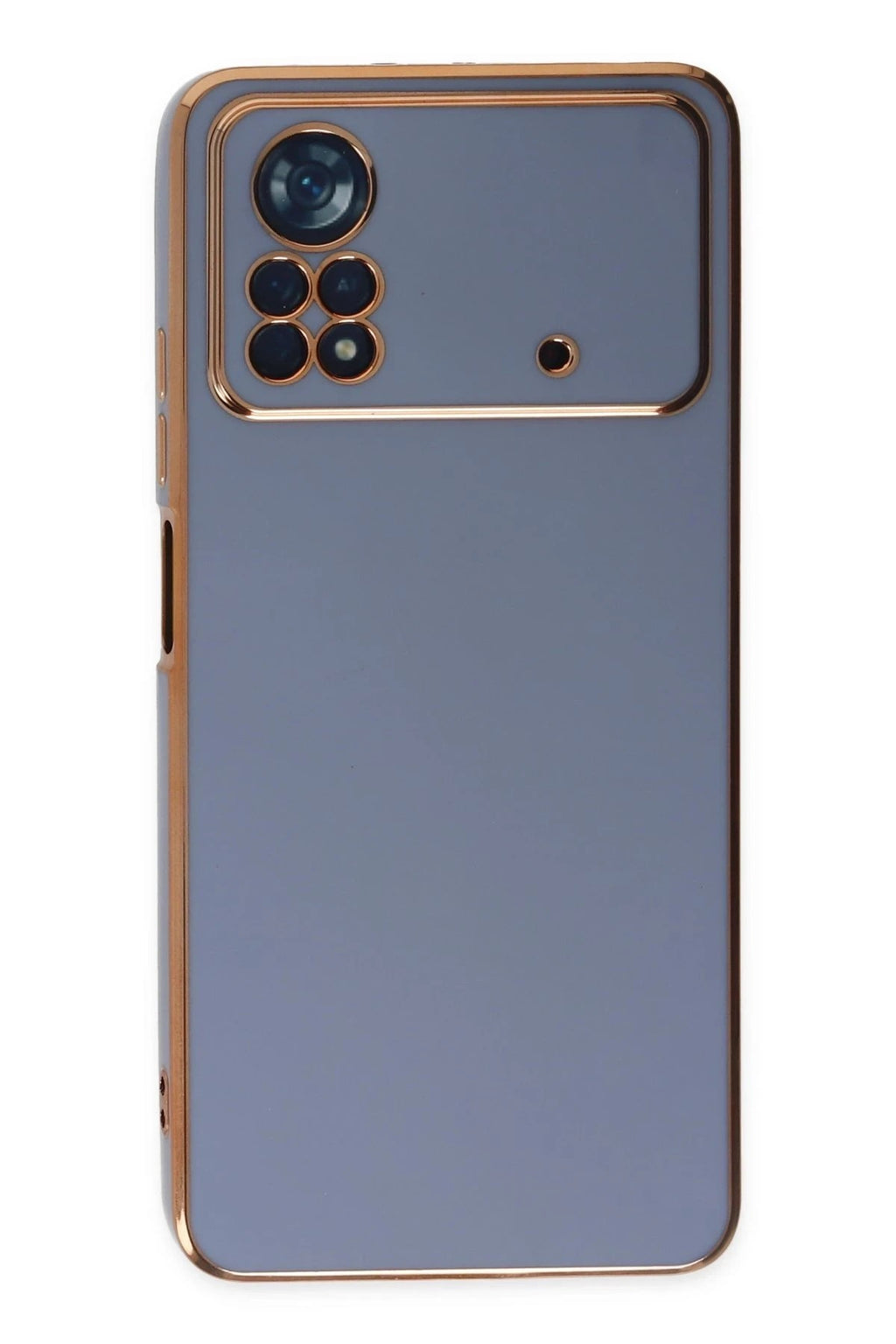 Mey İthalat® Poco X4 Pro 5G Kılıf Volet Silikon - Mavi